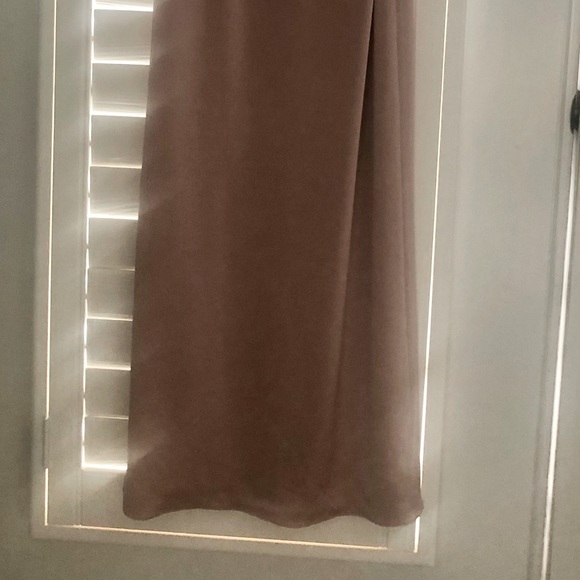 NWT Halston Champagne Blush floor length gown - Picture 9 of 14